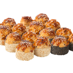 По будням запеченный с лососем + запеченный с крабом (№400+№417)